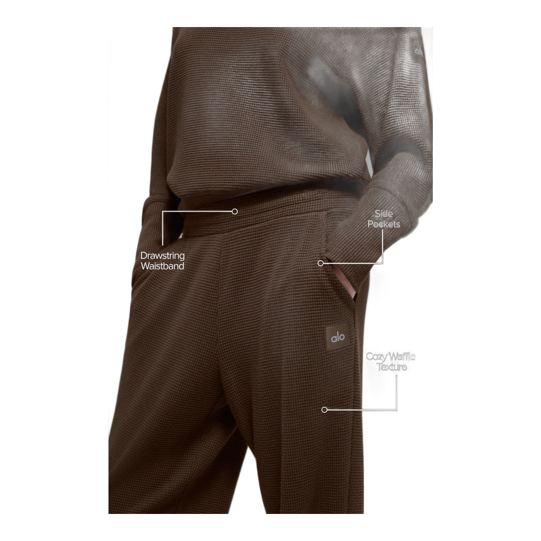 alo Waffle Weekend Escape Jogger - Espresso