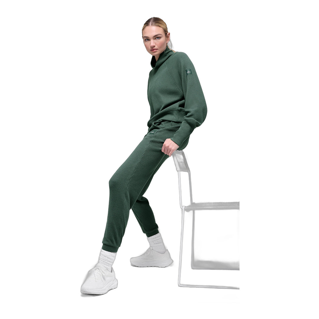 alo Waffle Weekend Escape Jogger - Clover Green