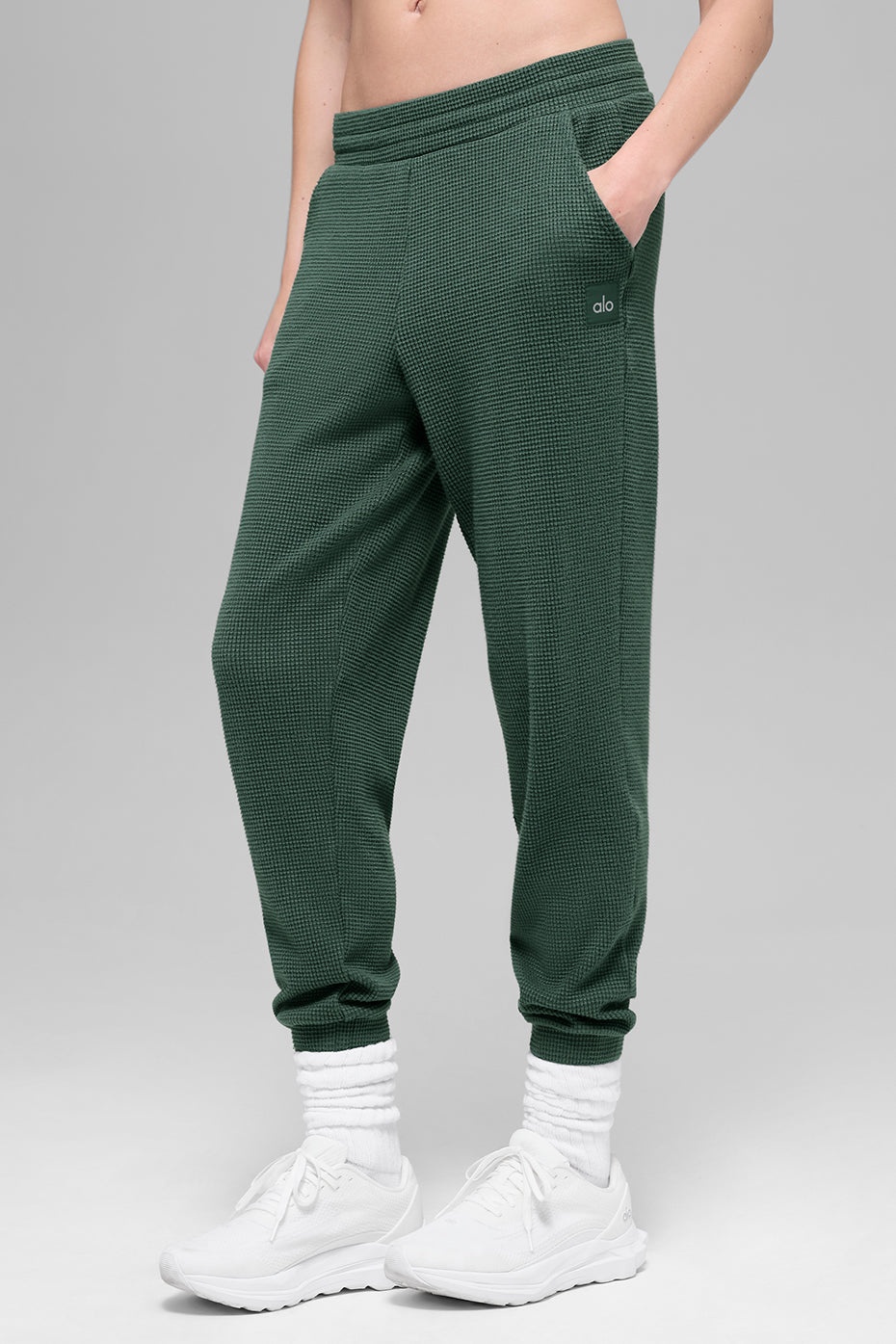 alo Waffle Weekend Escape Jogger - Clover Green