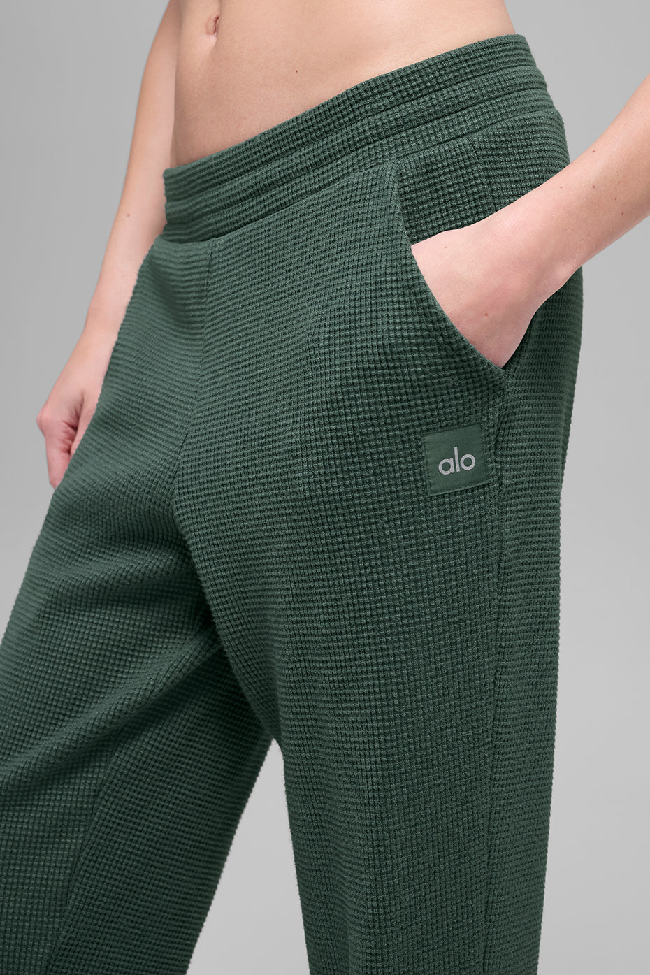 alo Waffle Weekend Escape Jogger - Clover Green