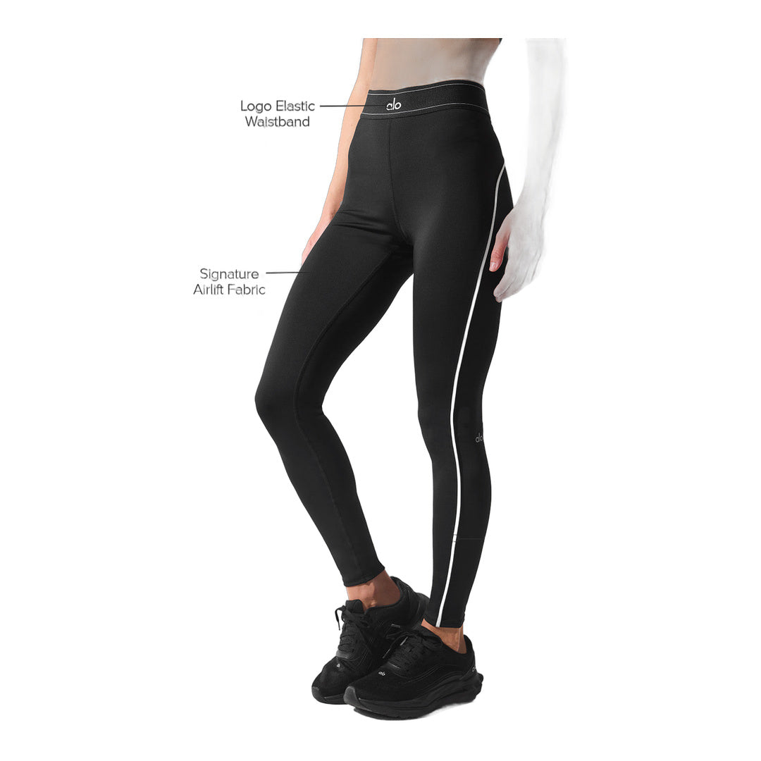 alo Airlift High-Waist Suit Up Legging - Black/White