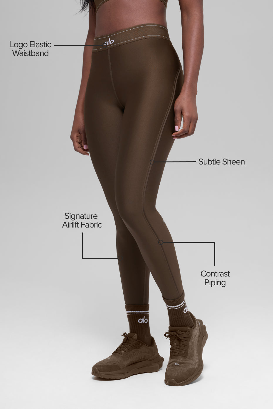 alo Airlift High-Waist Suit Up Legging - Espresso