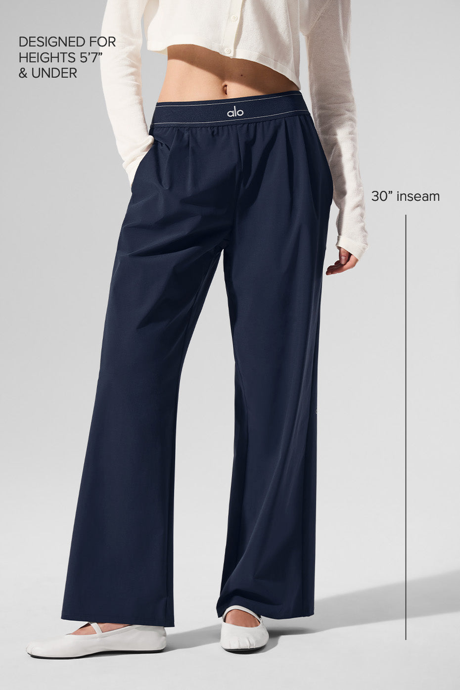alo Suit Up Trouser (Regular) - Navy