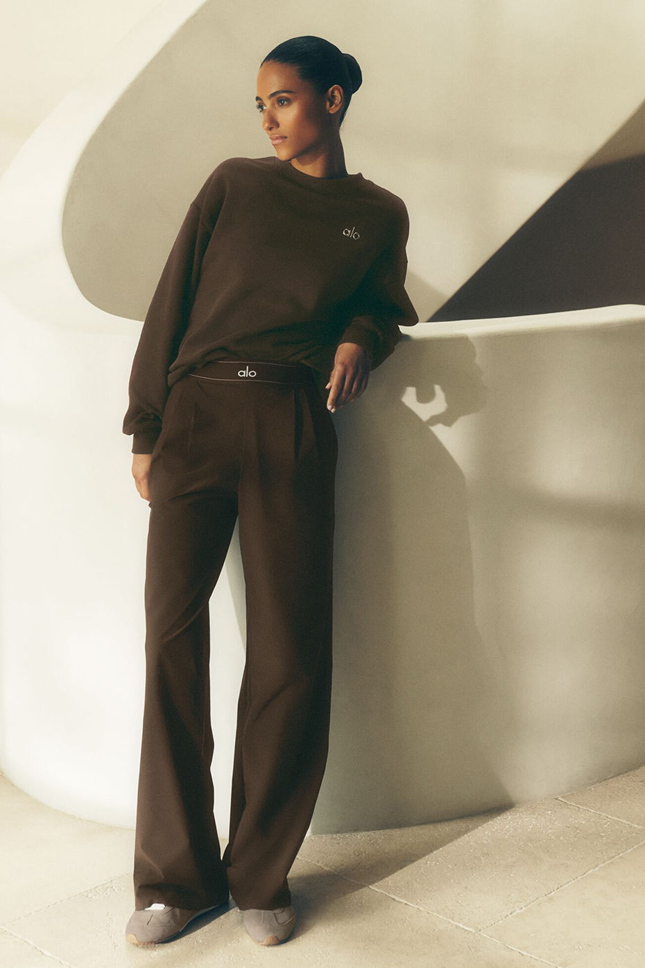 alo Suit Up Trouser (Regular) - Espresso