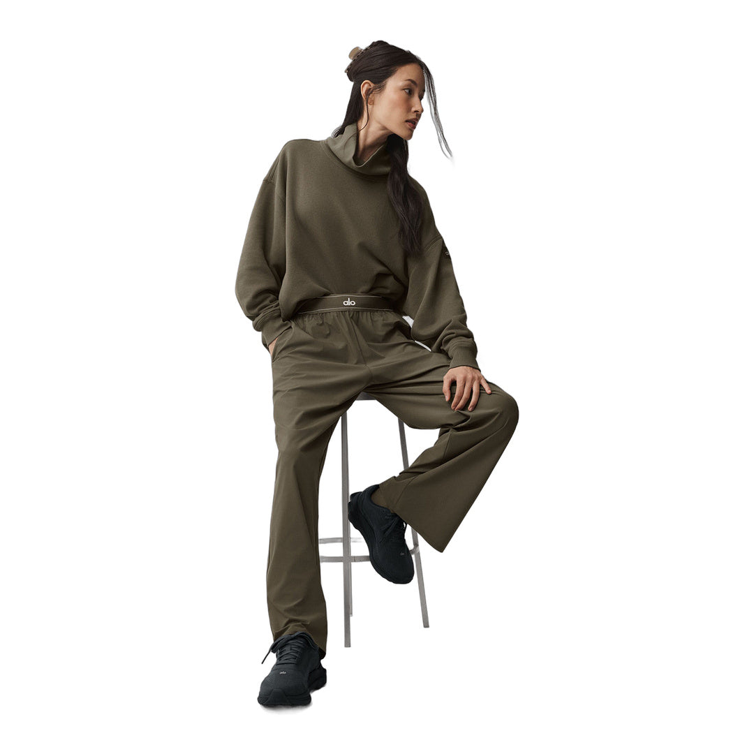 alo Suit Up Trouser (Regular) - Olive Tree