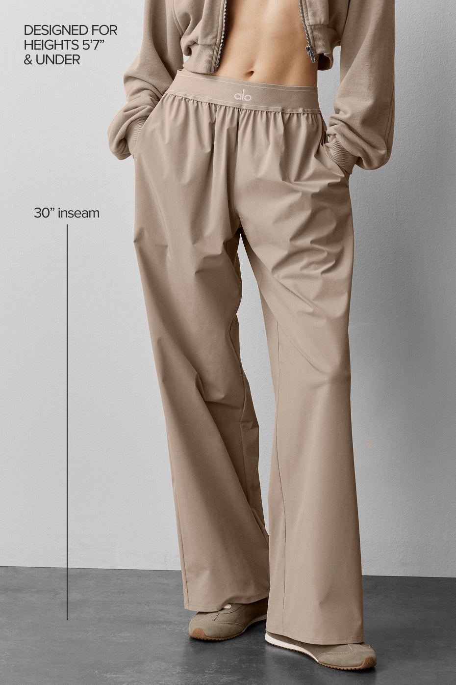 alo Suit Up Trouser (Regular) - Gravel