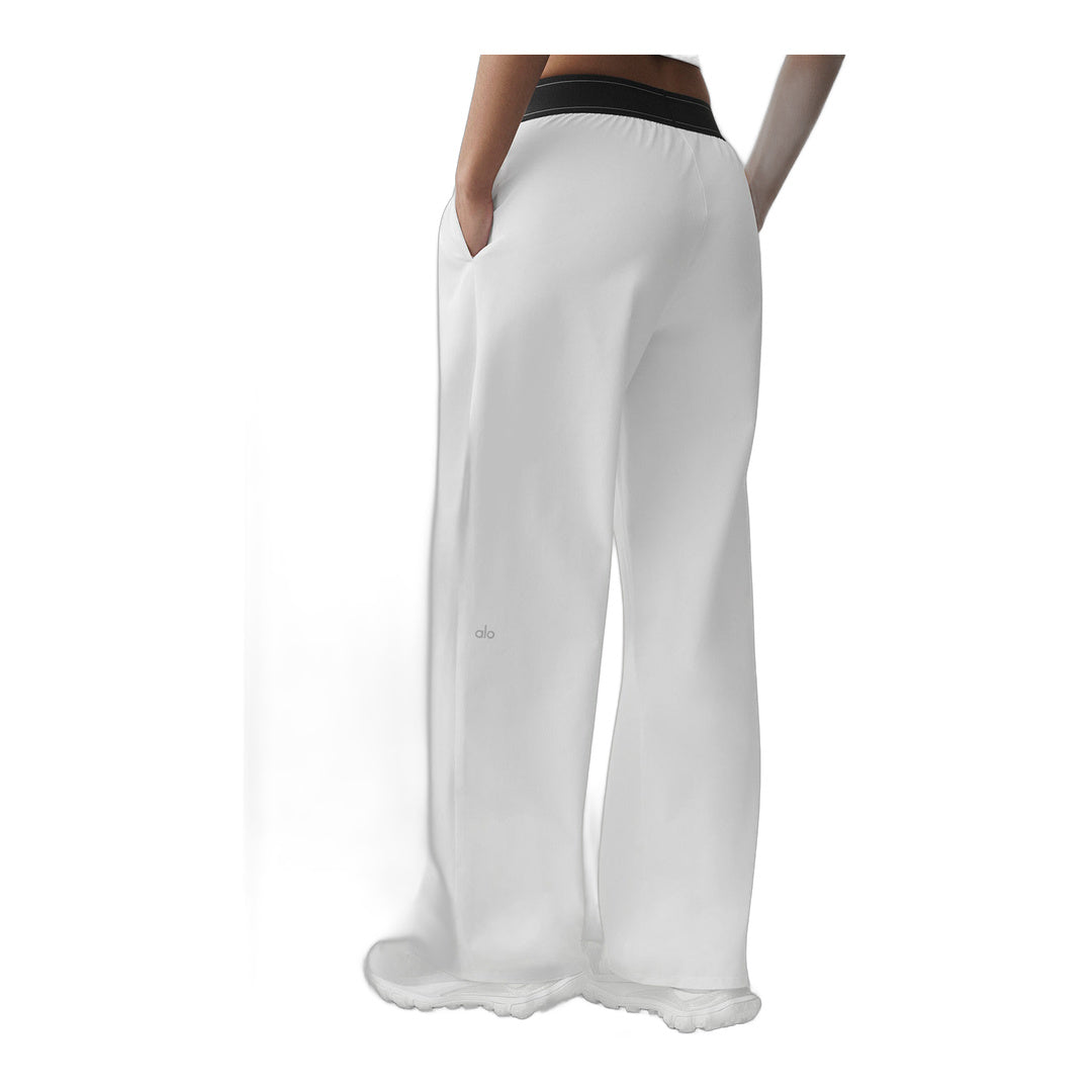 alo Suit Up Trouser (Regular) - White/Black
