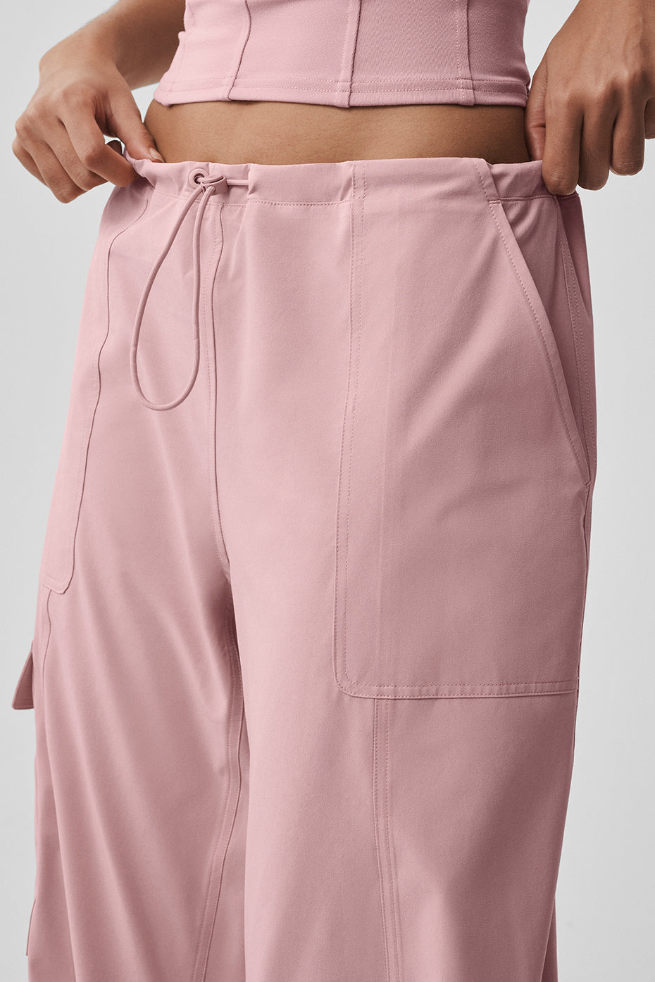 alo Low Rise Megastar Cargo Pant - Vintage Pink