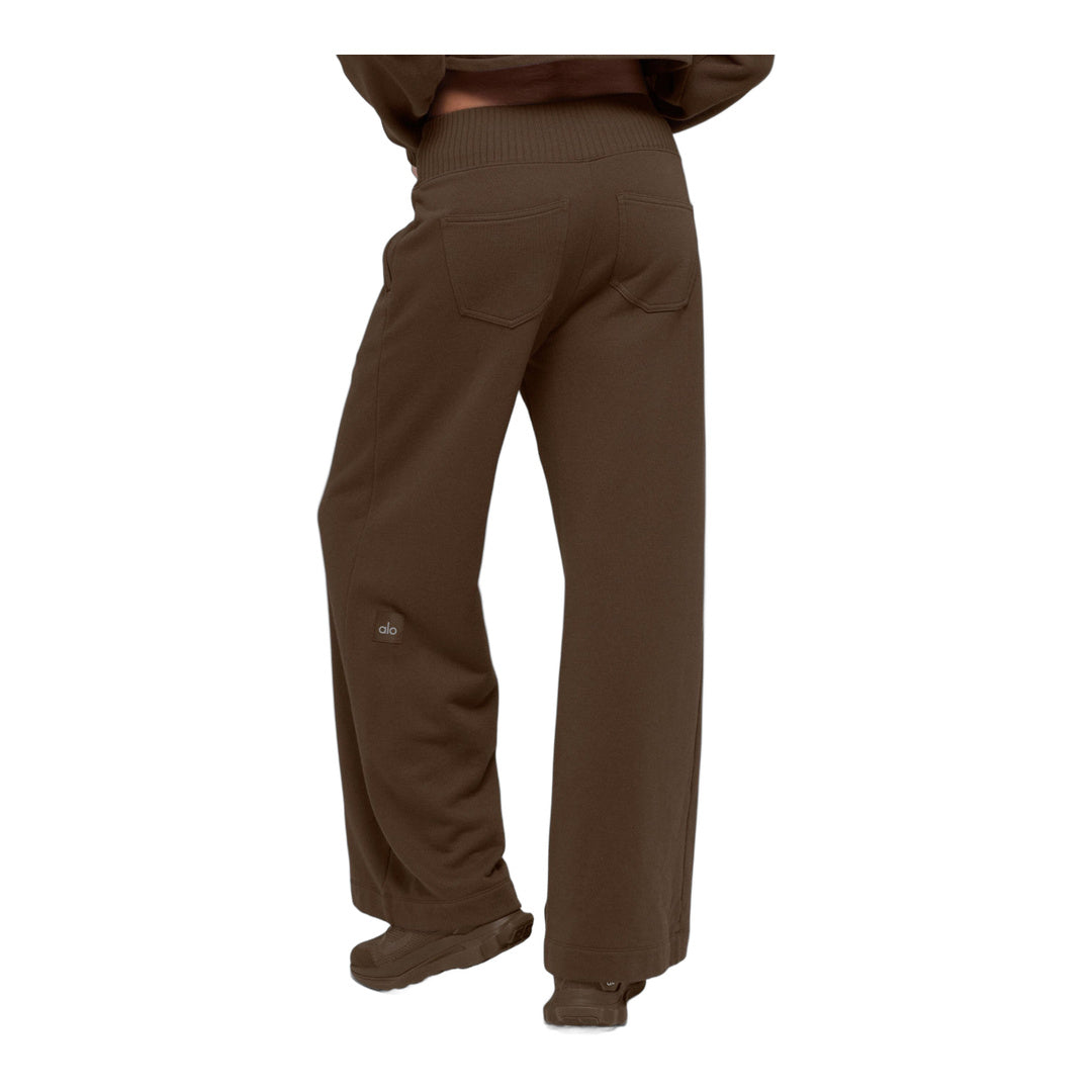 alo Serenity Wide Leg Sweatpant - Espresso