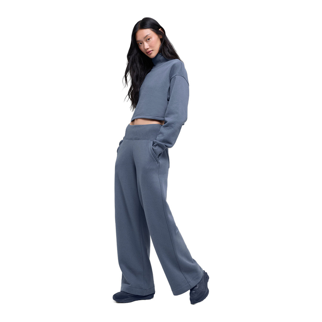 alo Serenity Wide Leg Sweatpant - Bluestone