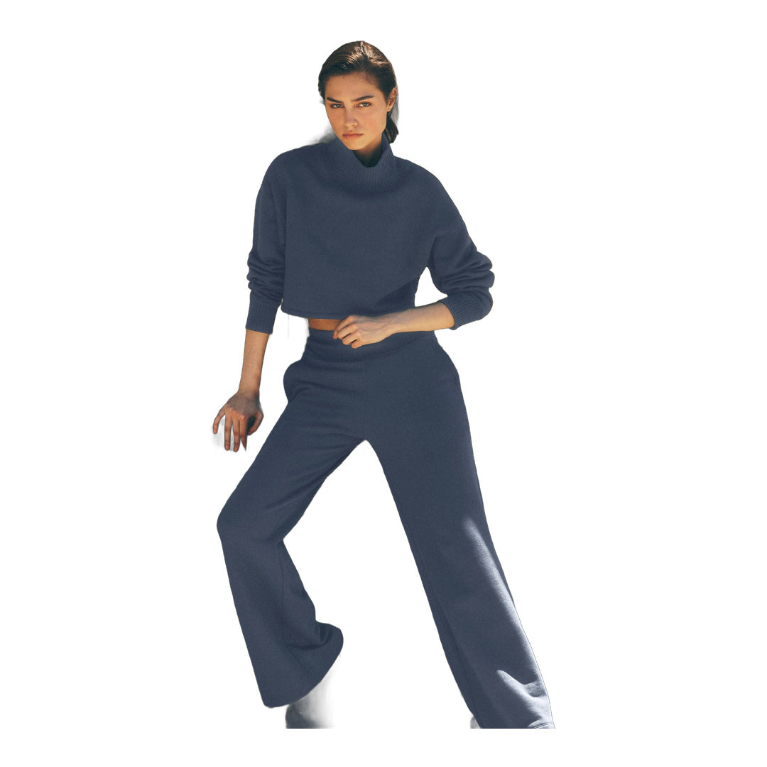alo Serenity Wide Leg Sweatpant - Bluestone