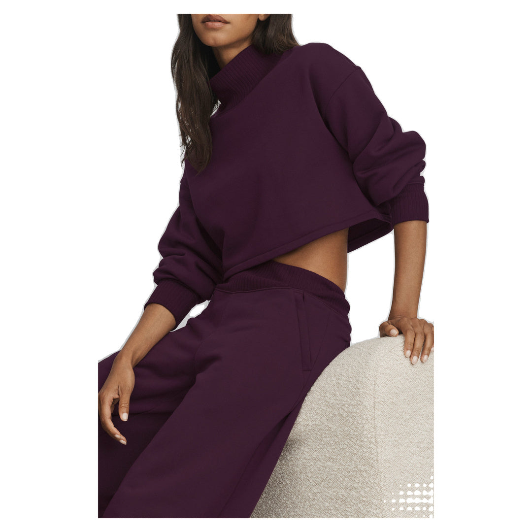 ALO Serenity Wide Leg Sweatpant - Rich Bordeaux