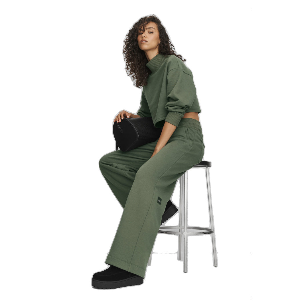 ALO Serenity Wide Leg Sweatpant - Bamboo Green
