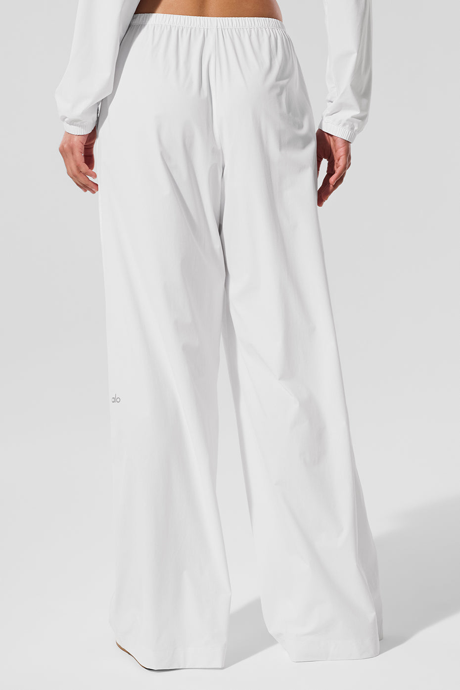 alo Breezy Wide Leg Pant (Long) - White