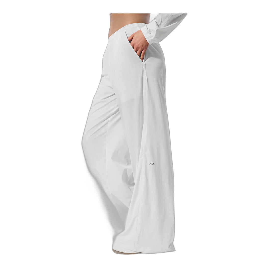alo Breezy Wide Leg Pant (Long) - White
