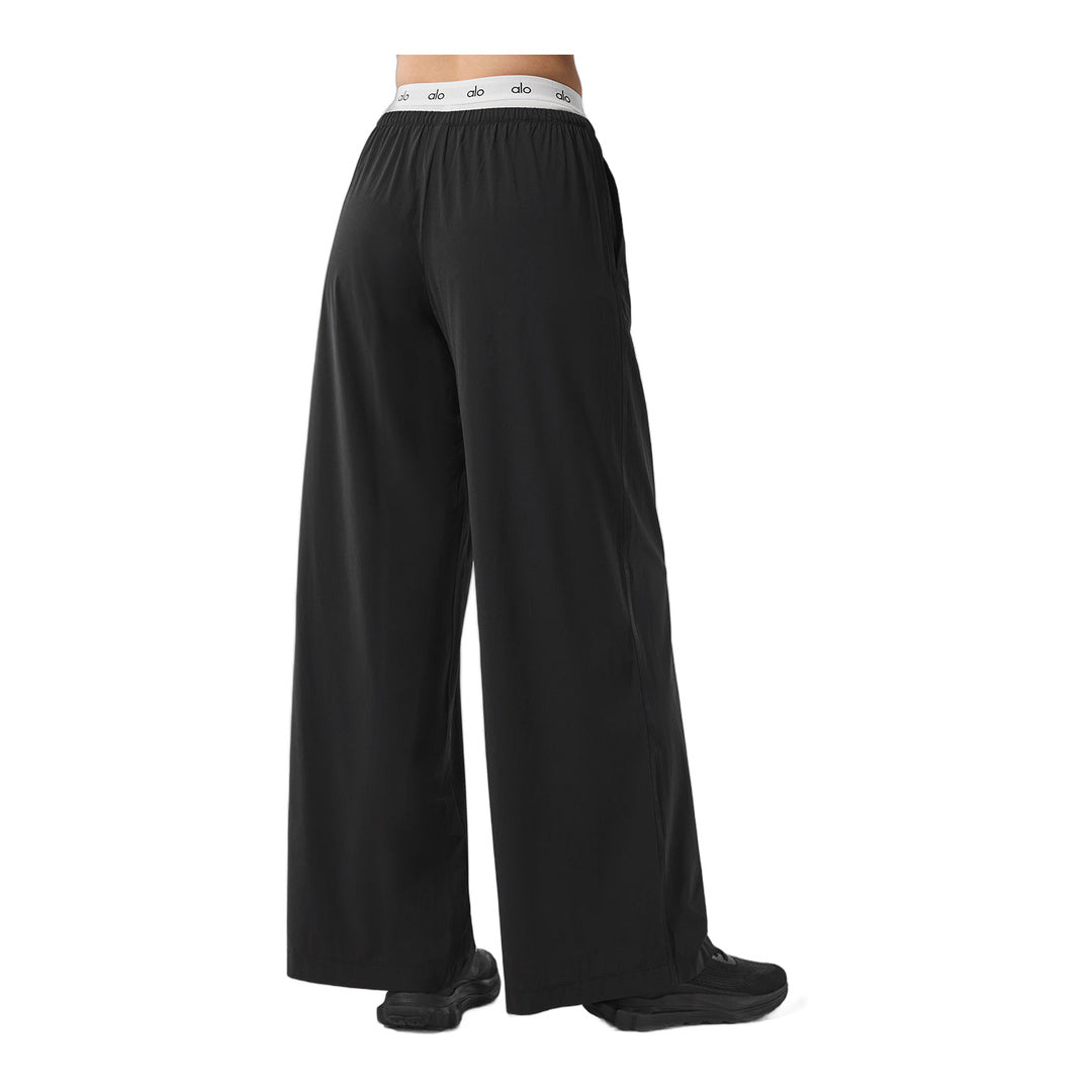 alo Breezy Wide Leg Pant (Long) - Black