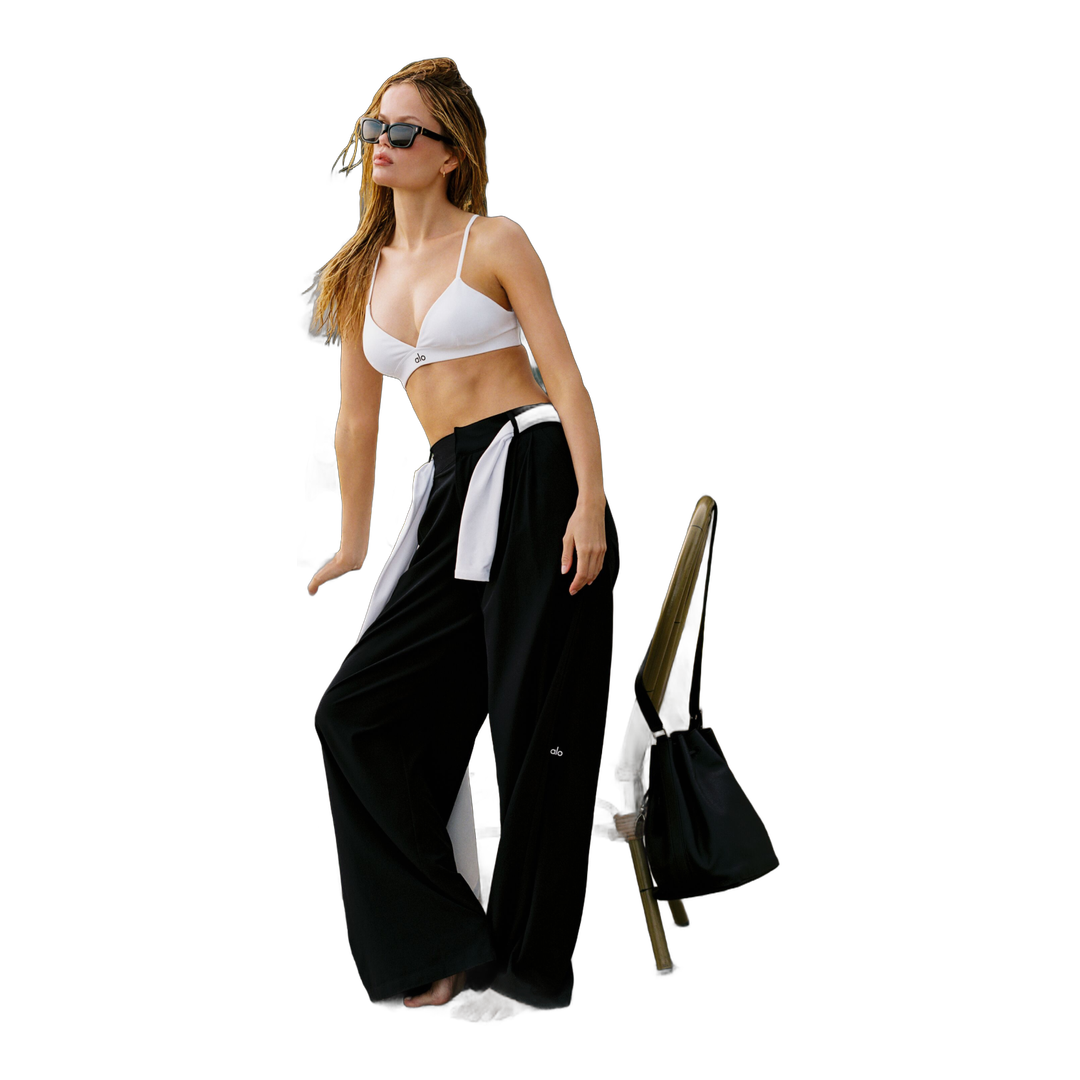 alo High-Waist Dreamscape Trouser (Regular) - Black
