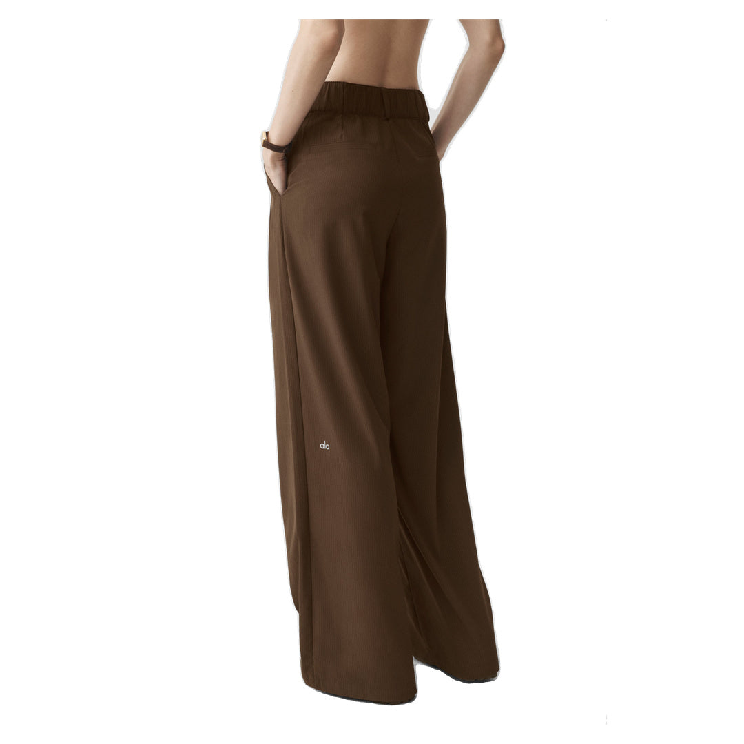 ALO High-Waist Dreamscape Trouser (Long) - Espresso