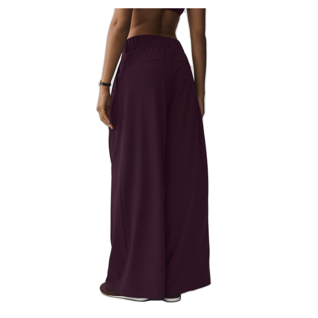 ALO High-Waist Dreamscape Trouser (Regular) - Rich Bordeaux