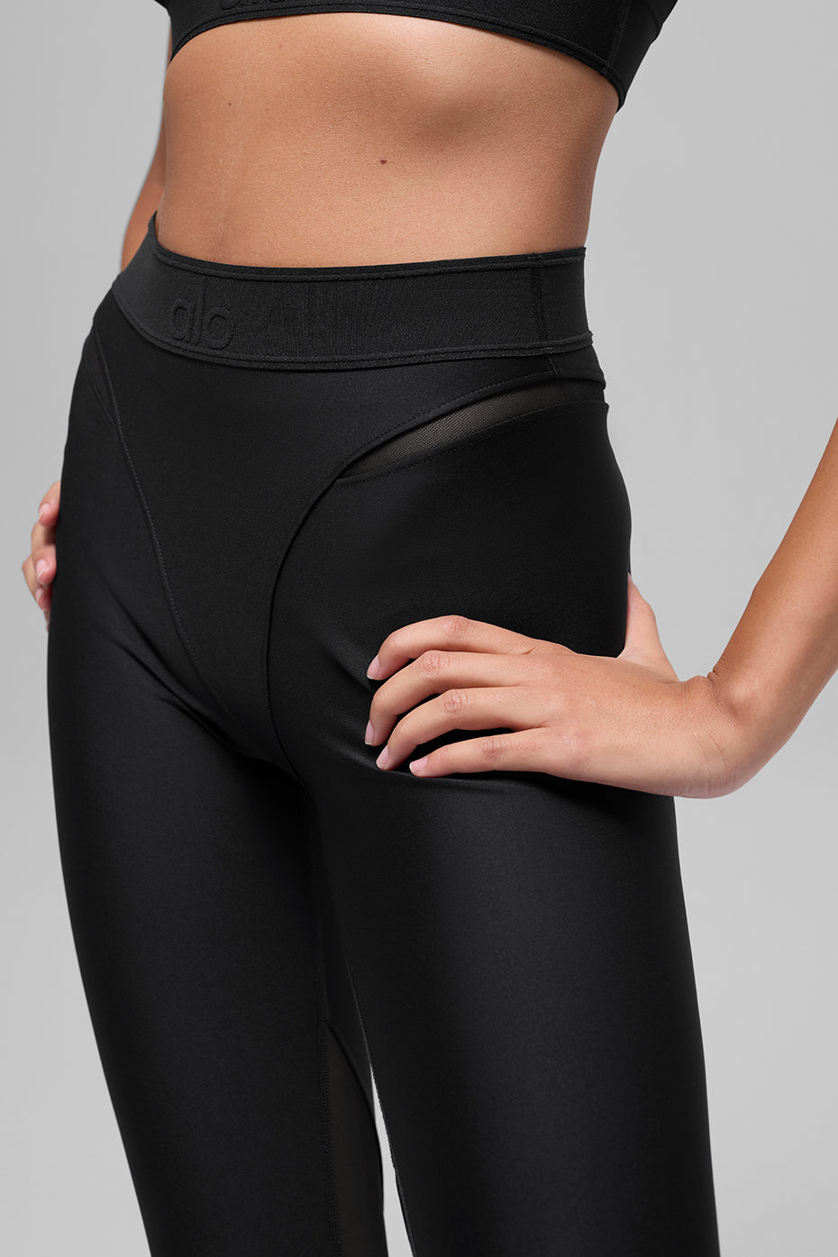 alo Airlift High-Waist 7/8 Rebel Legging - Black