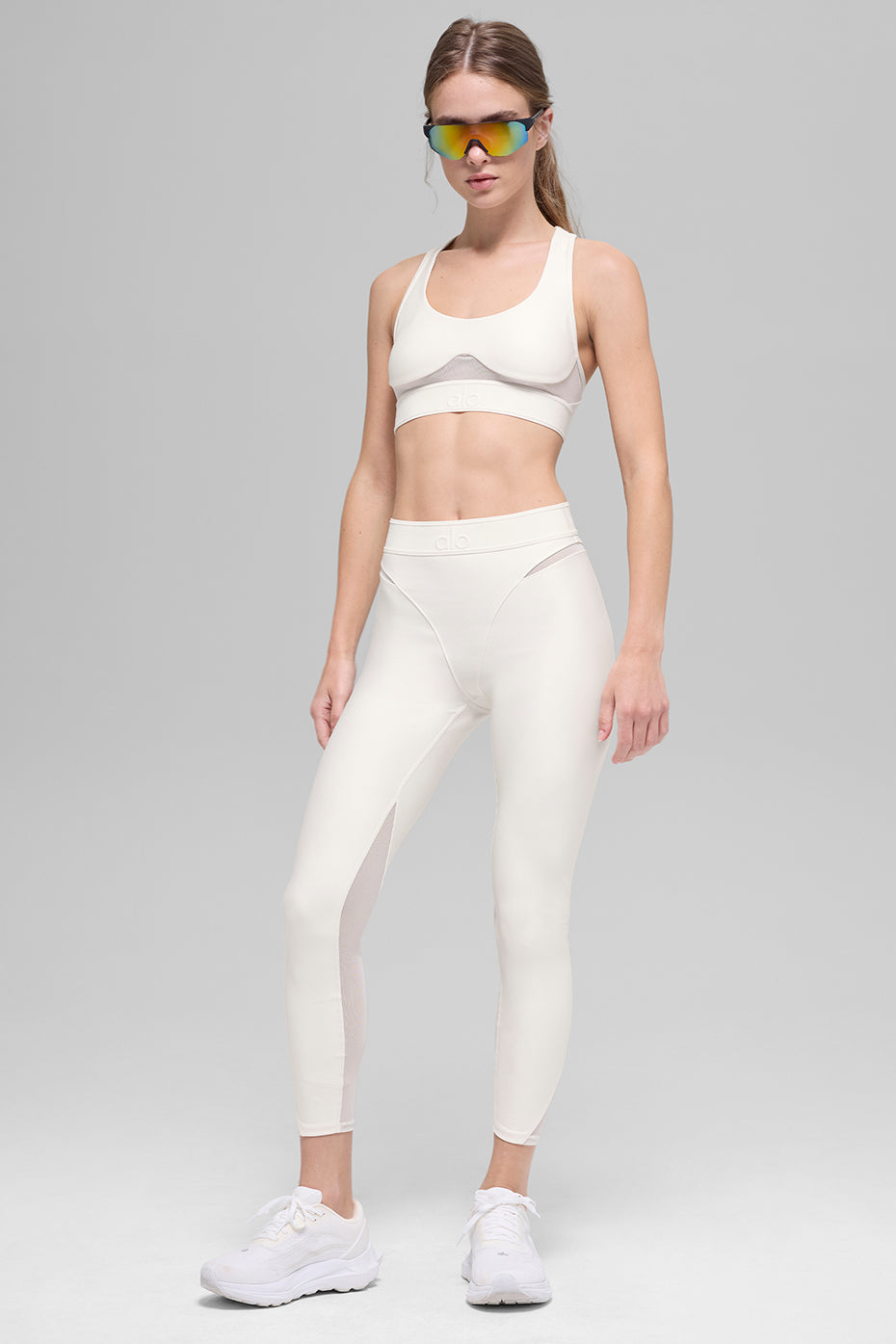 alo Airlift High-Waist 7/8 Rebel Legging - Ivory