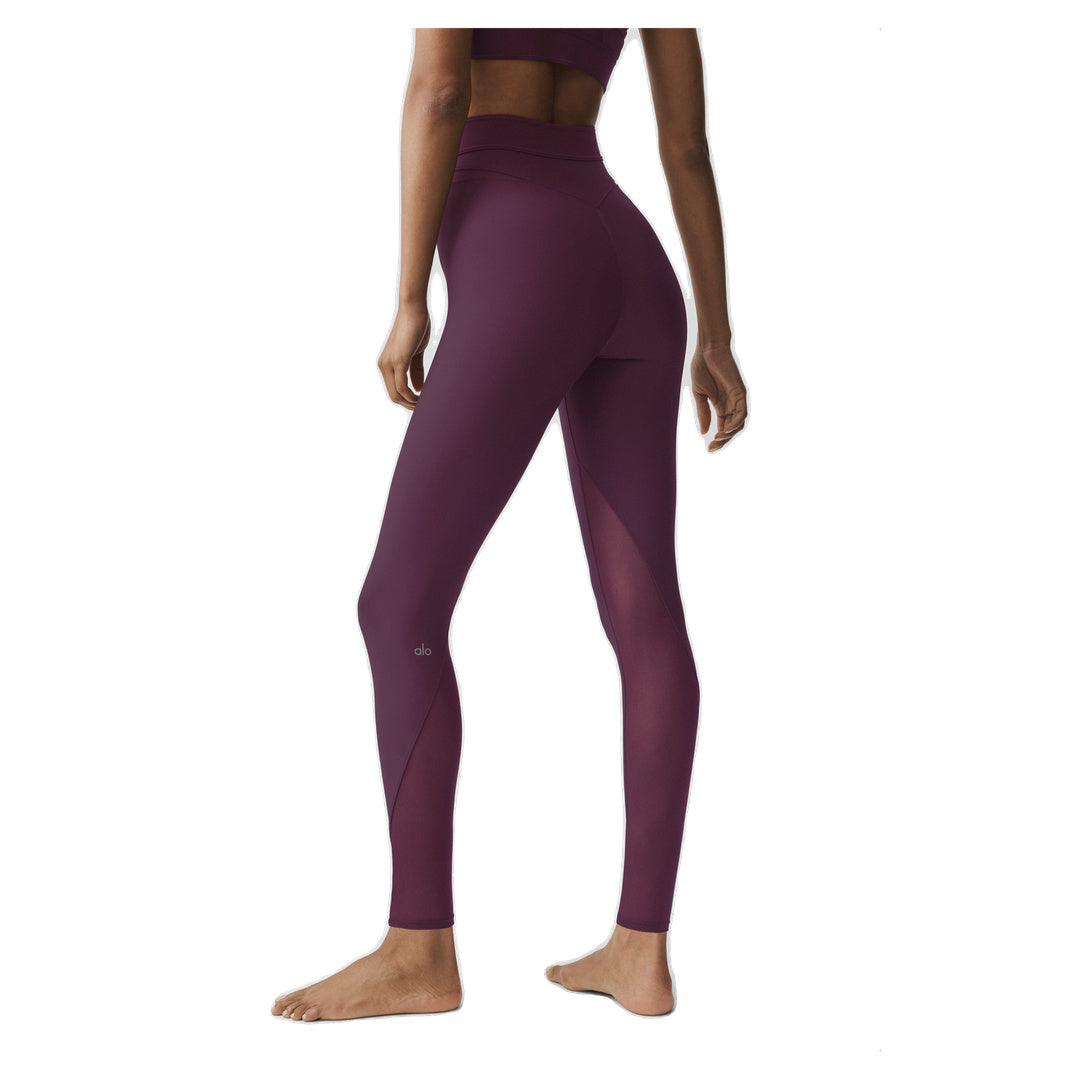 ALO Airlift High-Waist 7/8 Rebel Legging - Rich Bordeaux