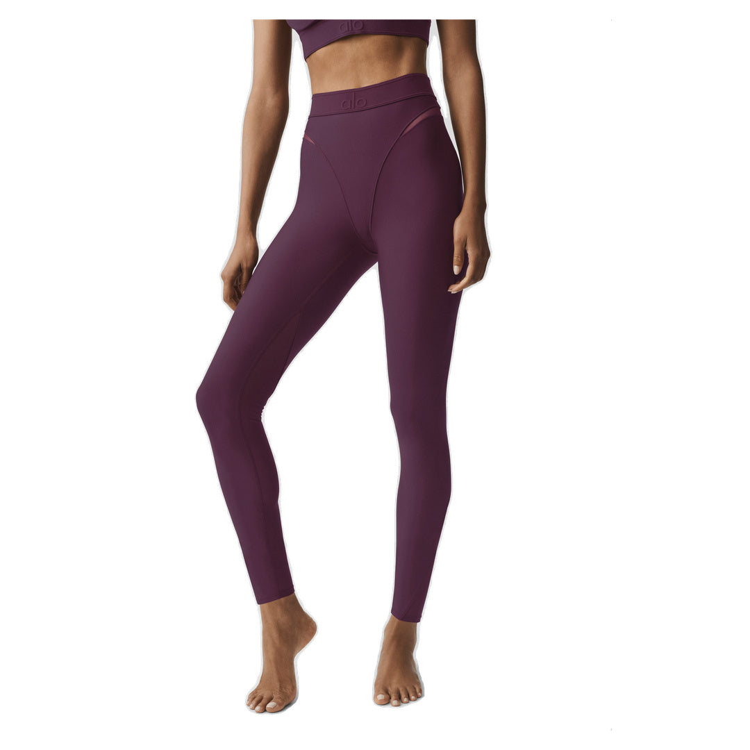 ALO Airlift High-Waist 7/8 Rebel Legging - Rich Bordeaux