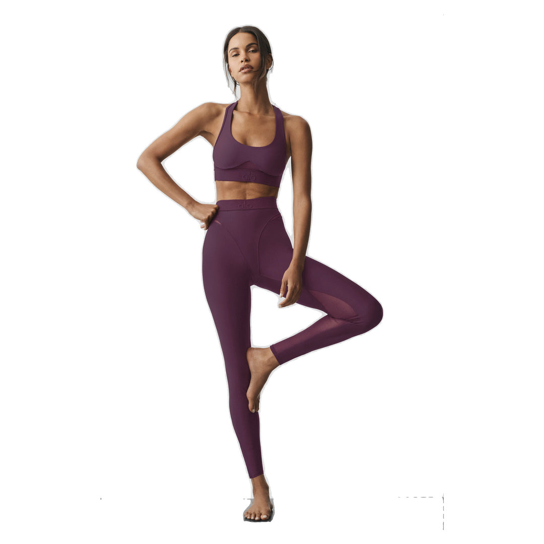 ALO Airlift High-Waist 7/8 Rebel Legging - Rich Bordeaux
