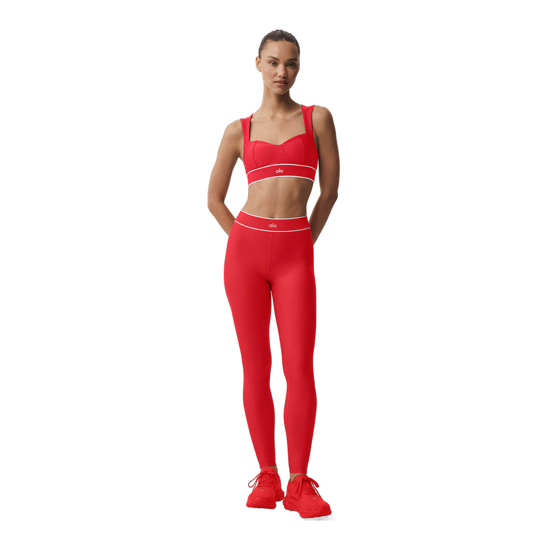 alo Airlift High-Waist Alignment Legging - Bright Red/White