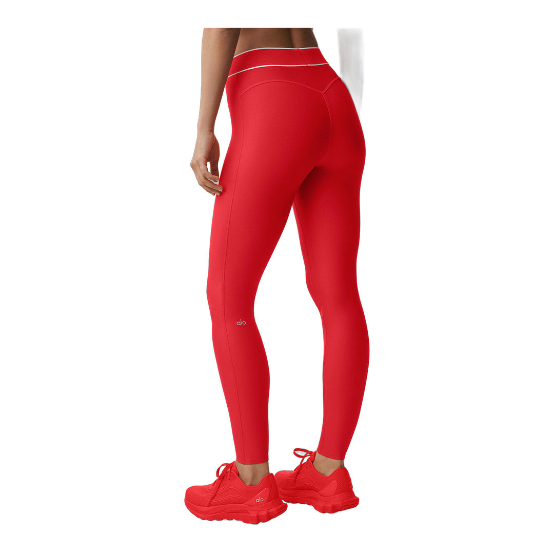 alo Airlift High-Waist Alignment Legging - Bright Red/White
