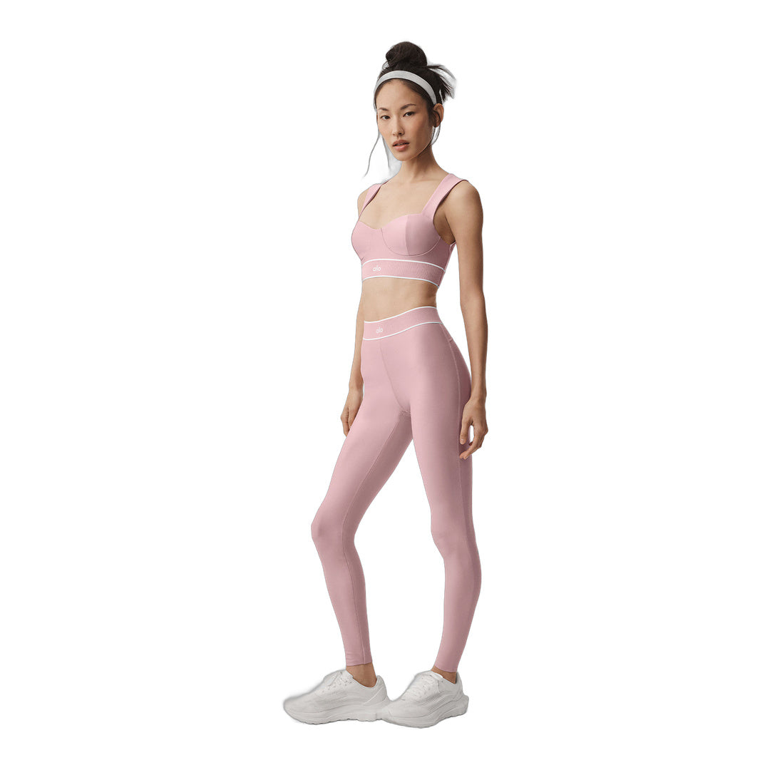 alo Airlift High-Waist Alignment Legging - Vintage Pink/White