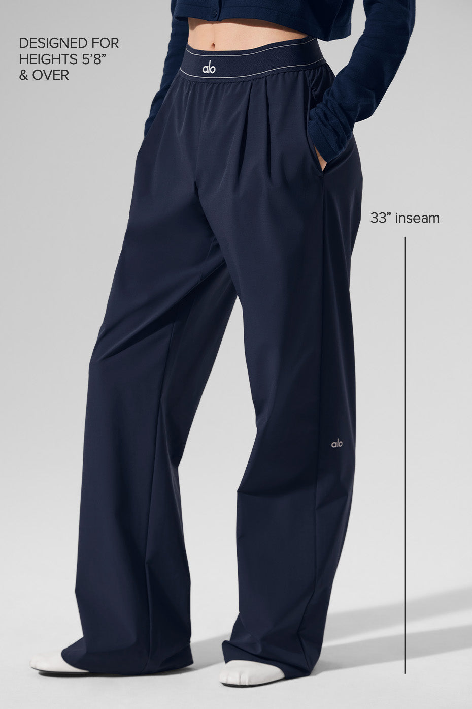 alo Suit Up Trouser (Long) - Navy