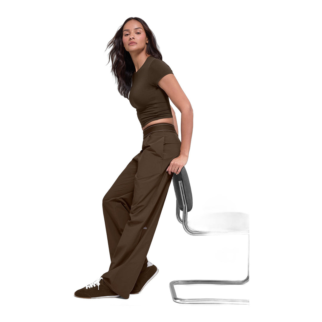 alo Suit Up Trouser (Long) - Espresso