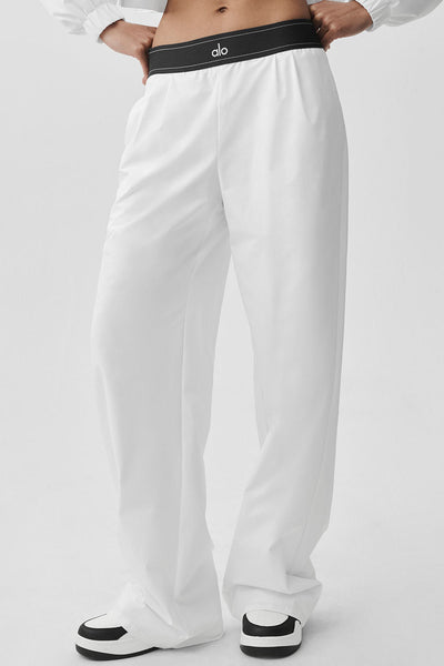 alo Suit Up Trouser (Long) - White/Black