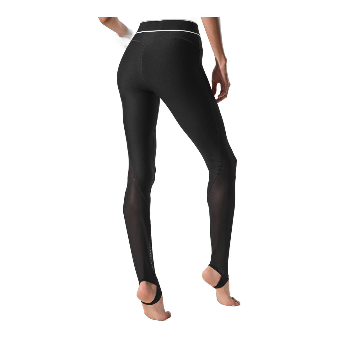 alo Airlift Mesh High-Waist Darling Stirrup Legging - Black