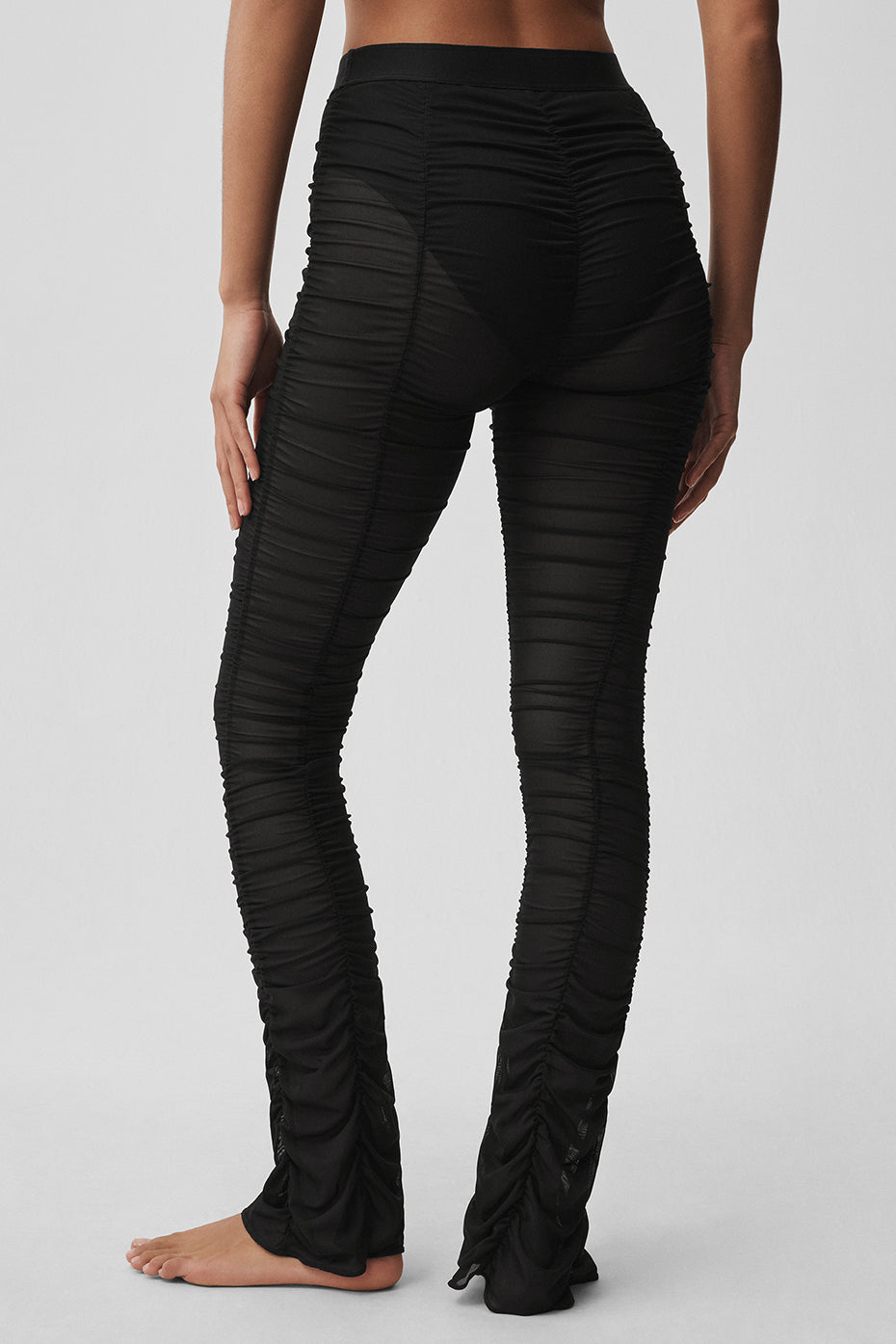 alo Airlift Mesh High-Waist Cherish Legging - Black