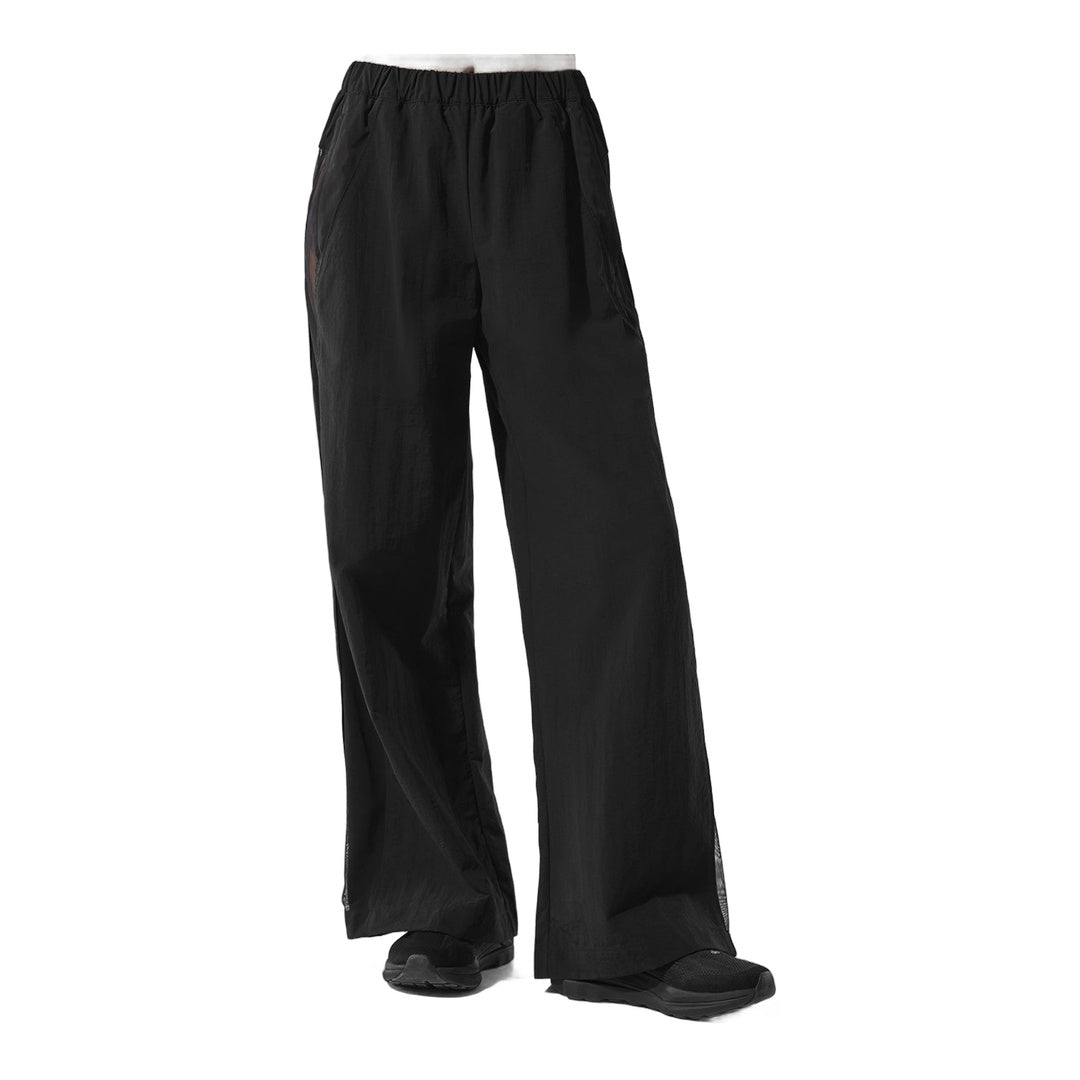alo High-Waist Origin Wide Leg Track Pant - Black