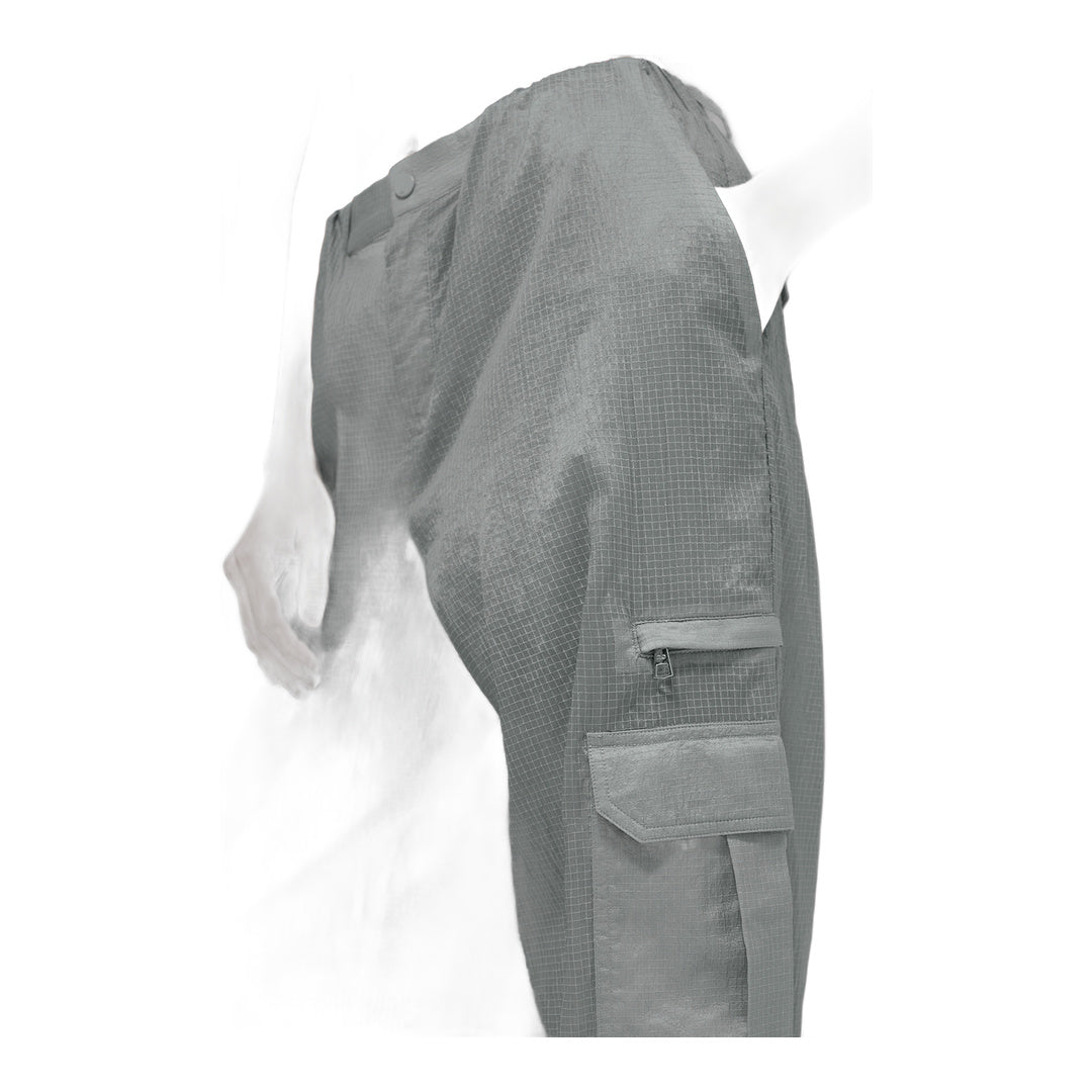 alo Sheer Game Time Wide Leg Jogger - Lunar Grey
