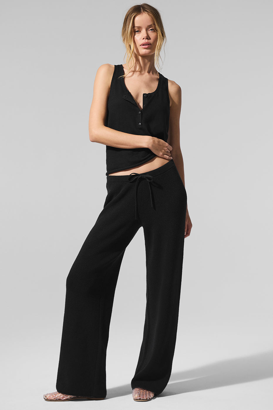 alo Supernatural Sweater Pant - Black
