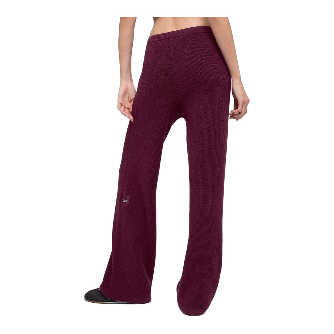 alo Supernatural Sweater Pant - Burgundy