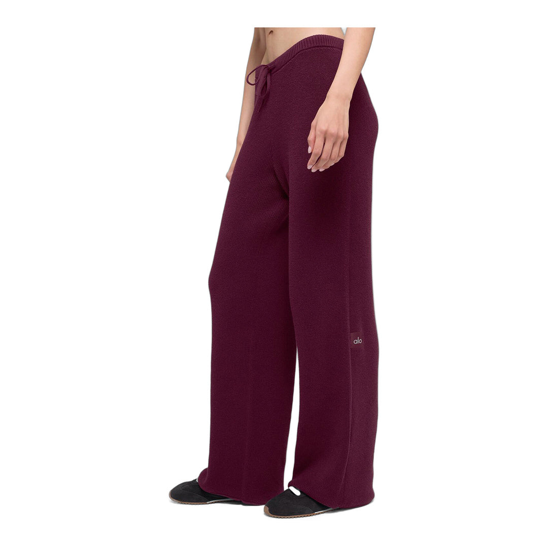 alo Supernatural Sweater Pant - Burgundy