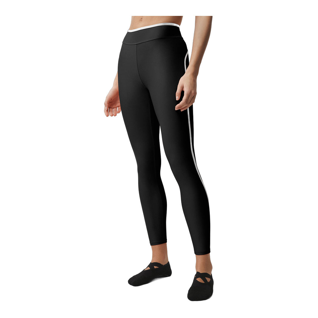 alo Airlift High Waist Charger 7/8 Legging - Black/White