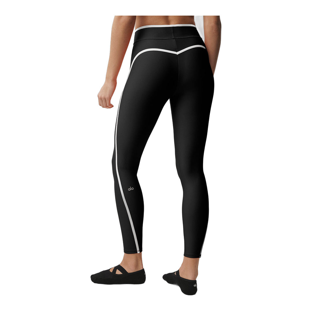 alo Airlift High Waist Charger 7/8 Legging - Black/White