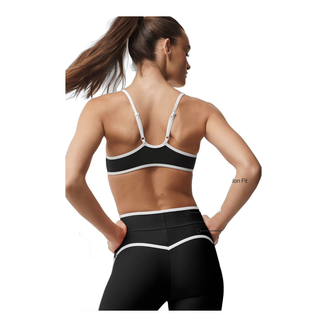alo Airlift High Waist Charger 7/8 Legging - Black/White