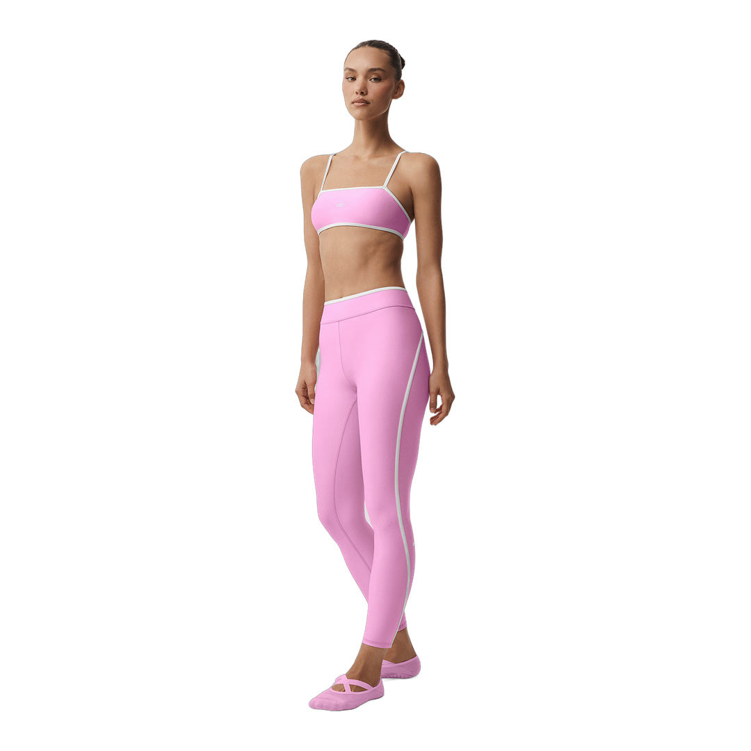 alo Airlift High Waist Charger 7/8 Legging - Candy Heart Pink/White