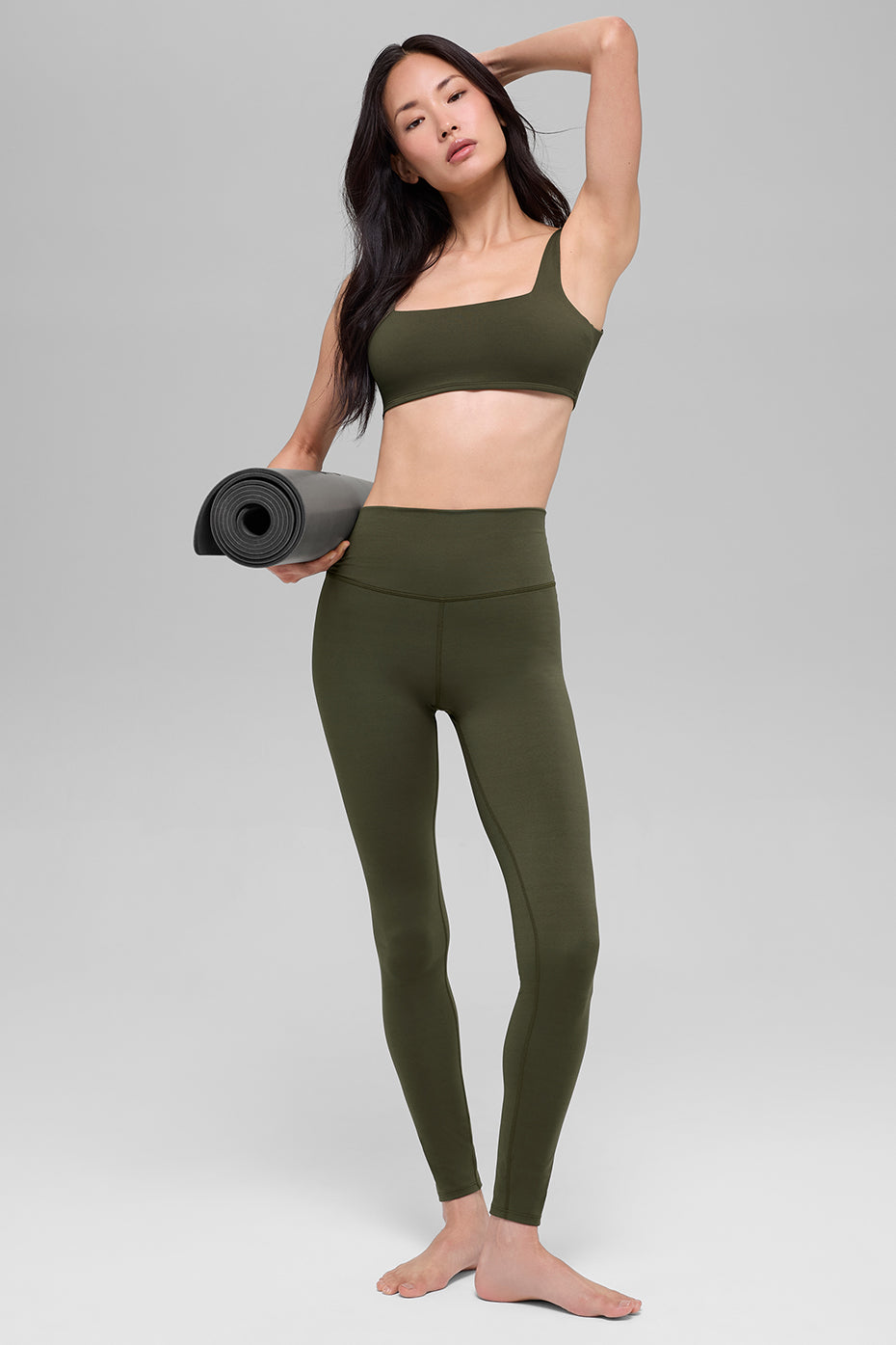 alo ALO Softsculpt High-Waist Legging - Green Olive