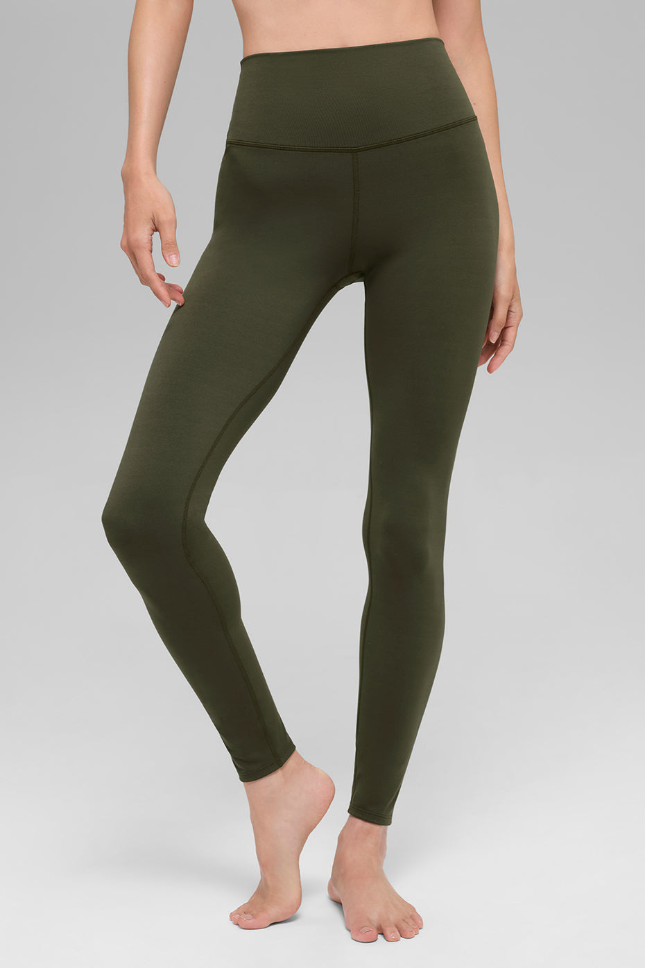 alo ALO Softsculpt High-Waist Legging - Green Olive