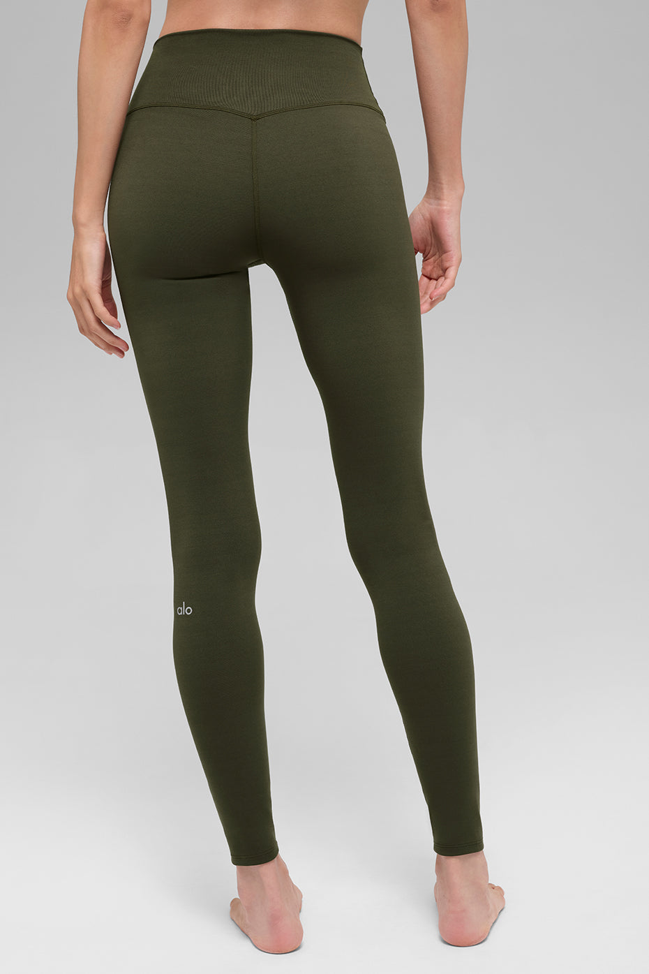 alo ALO Softsculpt High-Waist Legging - Green Olive