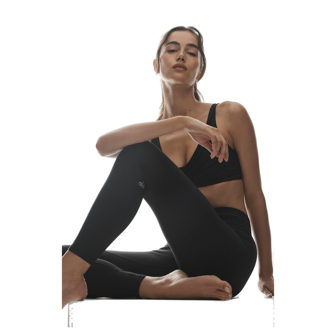 ALO Airlift High-Waist 7/8 Lotus Legging - Black