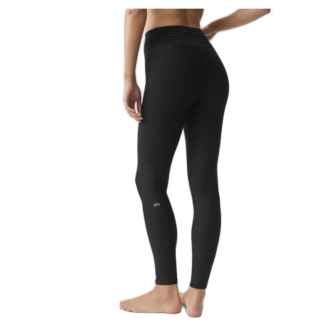ALO Airlift High-Waist 7/8 Lotus Legging - Black